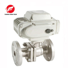 electric actuator ball valve DN65 DN80 DN100 220v flange type stainless steel